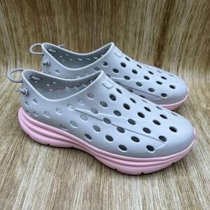 Kane Revive Recovery Slip On Shoes Women's 10 Grey Pink Perforated Active Clogs